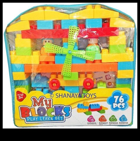 Building Blocks Bliss Hayal Gücü Oyunu İçin Yapı Setleri